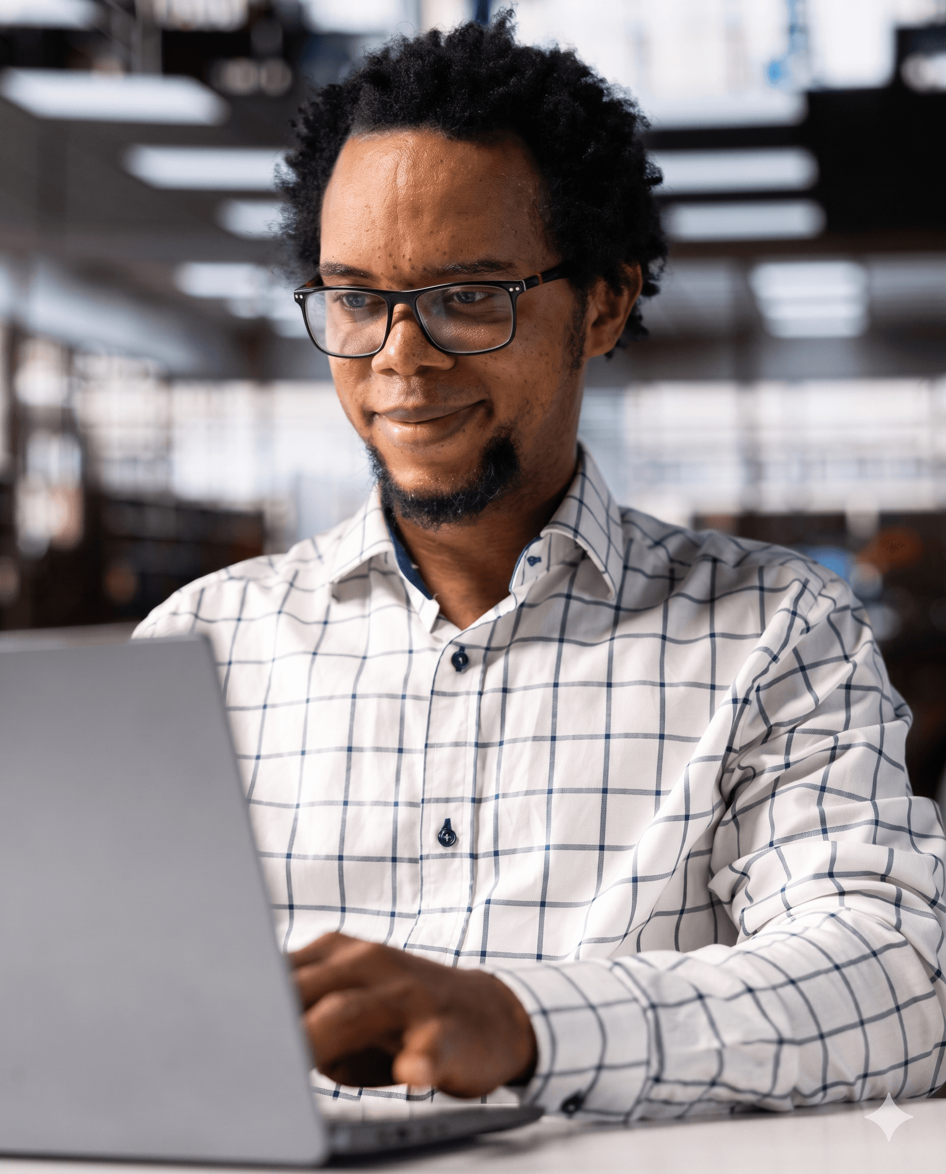 Cybersecurity professional at work